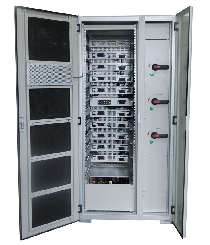 به طور موثر 300kVA - 1200kVA منبع تغذیه بدون وقفه، سوئیچ استاتیک بازرگانی Ups تجاری باتری