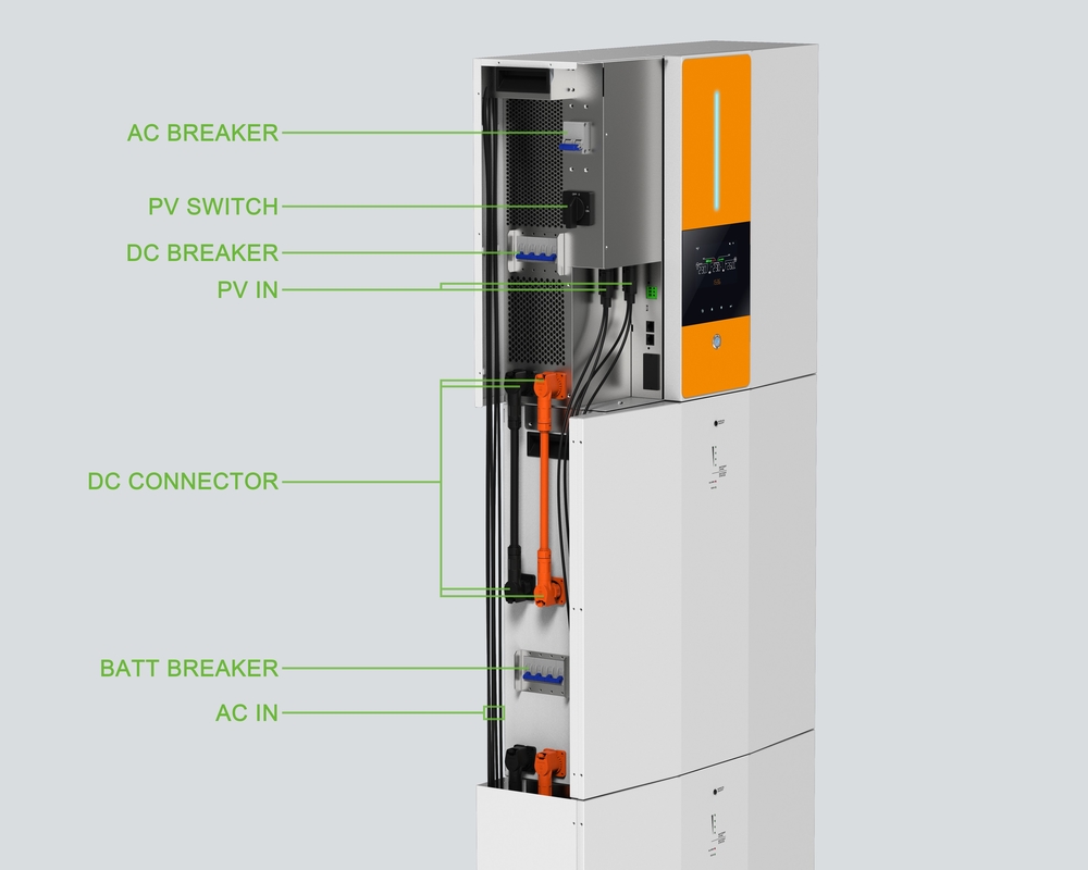 ماژول PV 370 ولت سیستم انرژی قابل شارژ MPP ولتاژ ورودی 15 کیلووات ساعت